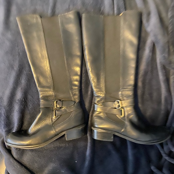 Corso Como Tall Riding Boots - Baylee Extended Calf. Black. Size 8. See photos. - Picture 3 of 8